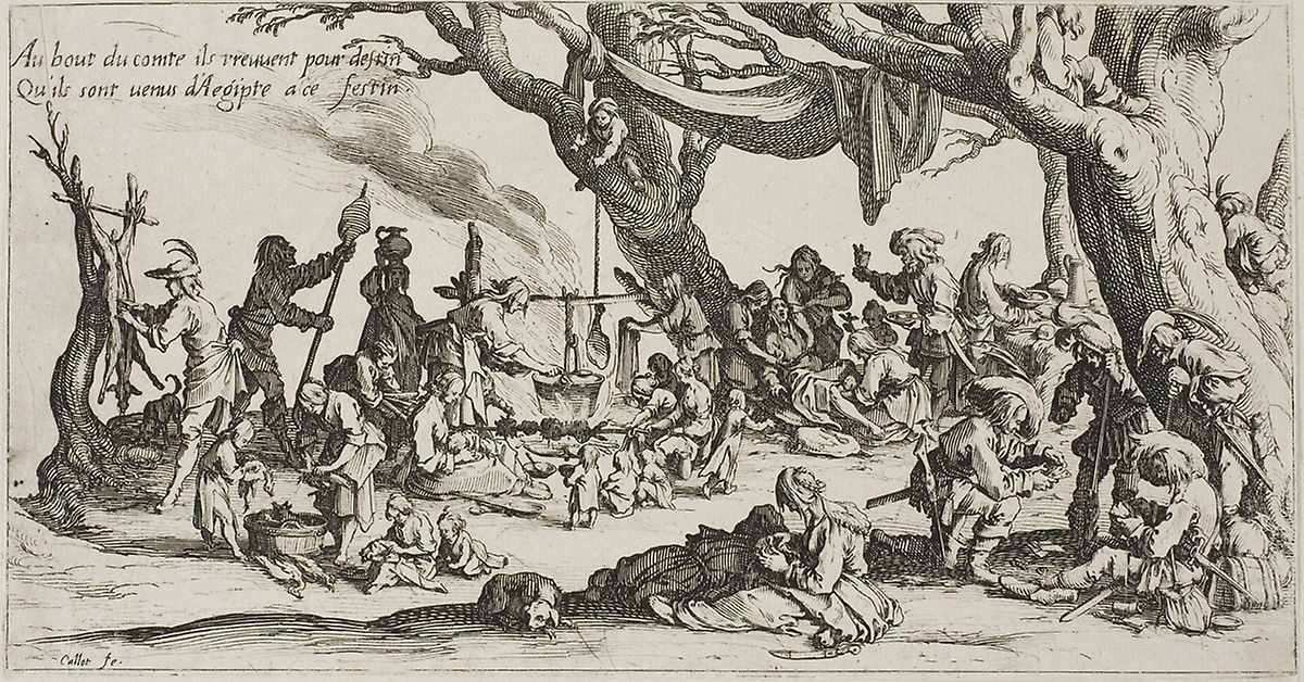 Jacques Callot's “Camping Place of the Gypsies: The Preparation of the Feast”
