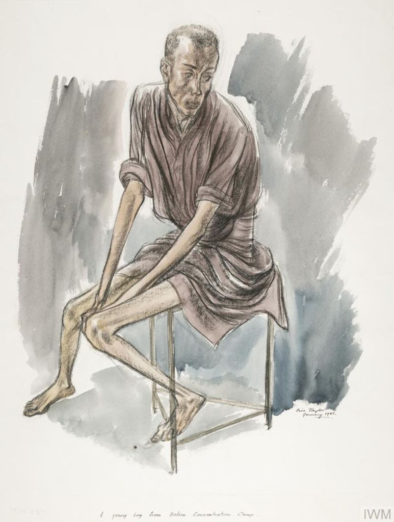 Credit: Taylor, Eric. A Young Boy From Belsen Concentration Camp. 1945. Imperial War Museums, London.